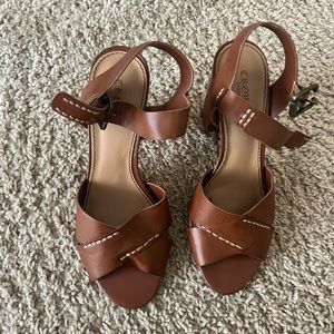 Woman’s heeled sandals